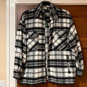 Zara Plaid Shacket